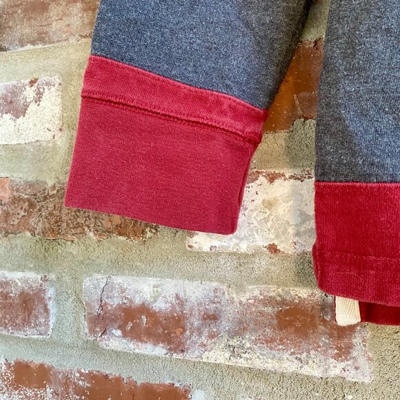 Urban Pipeline Boys Rugby shirt, Collared, Maroon & Gray, Cotton, Size M. - Picture 6 of 8